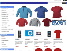 Tablet Screenshot of camisetas-bcn.com